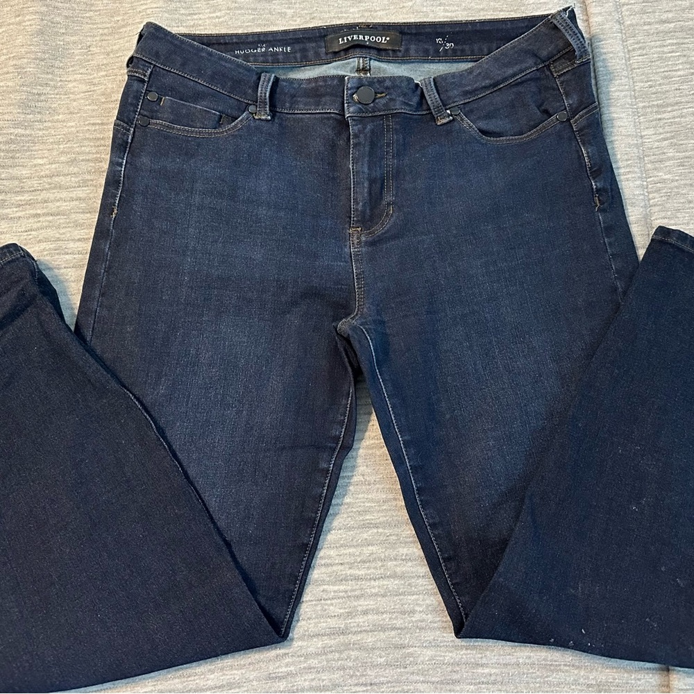 Liverpool Dark Wash Ankle Jeans